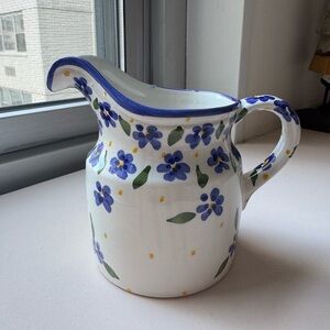 Hand-Painted Ceramic Pitcher